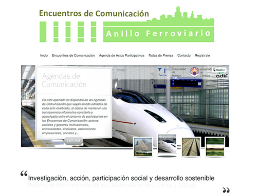 Programa de Encuentros de Comunicación sobre el Anillo Ferroviario de Ensayo y Experimentación de Bobadilla (Antequera)